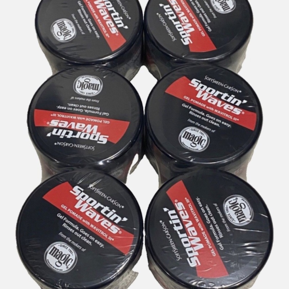 6-Pack - Soft Sheen-Carson Sportin Waves Gel Pomade Wavitrol - 3.5 oz (each)